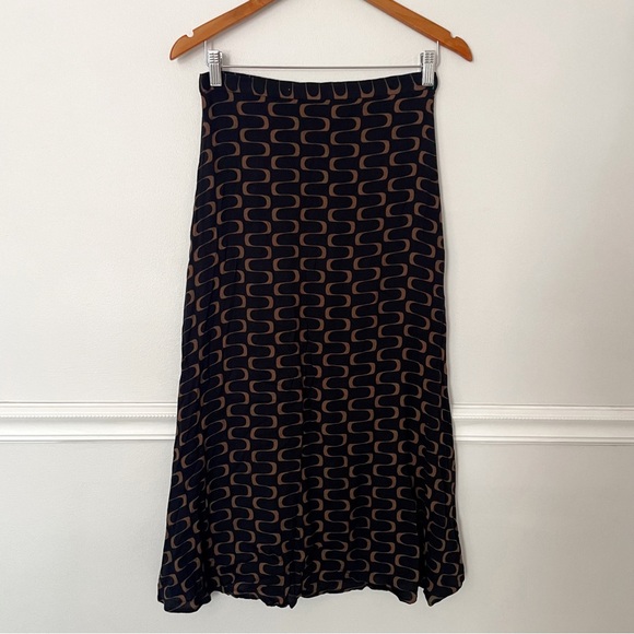 Reformation • bea midi skirt in linguini print sz 6 - Picture 5 of 9